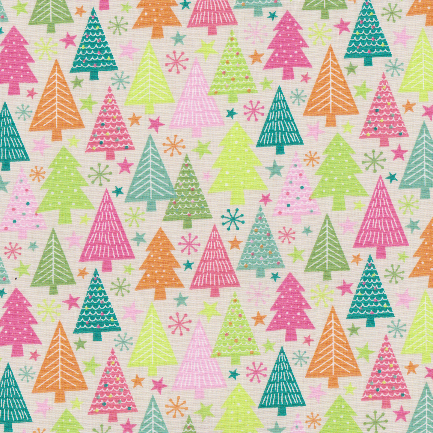 Poplin Árvores Coloridas