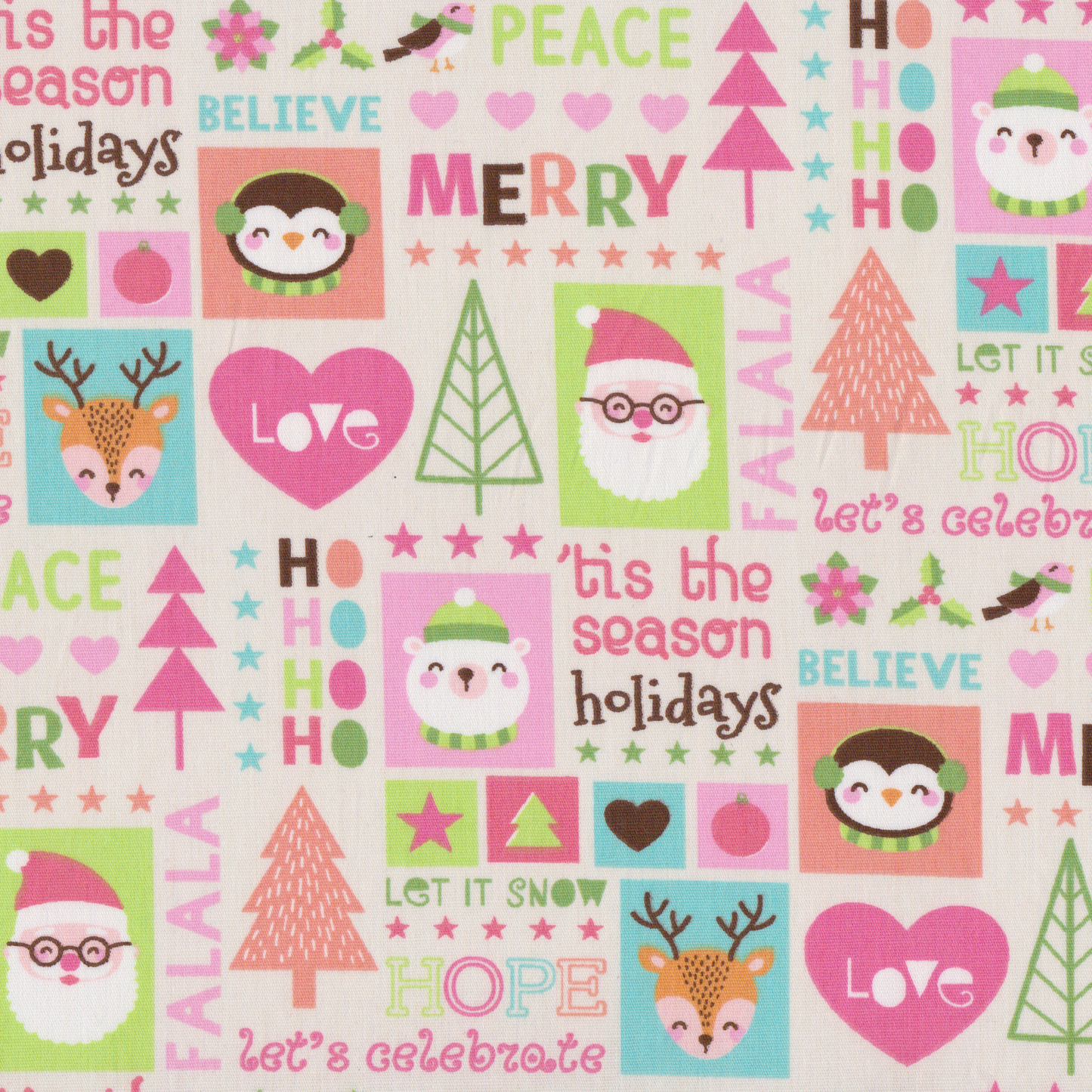 Poplin Natal Colorido