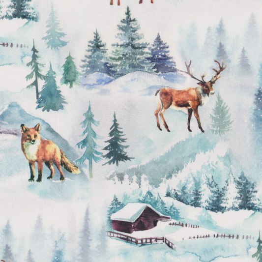 Poplin Animais no Gelo