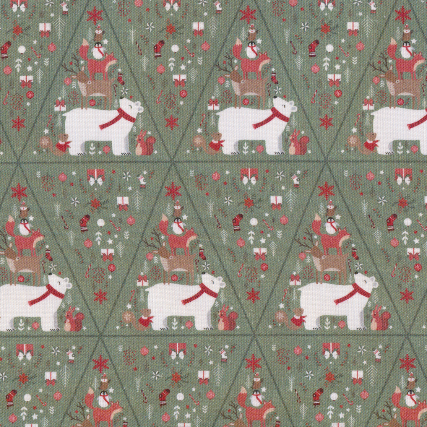 Poplin Triângulo com Ursos