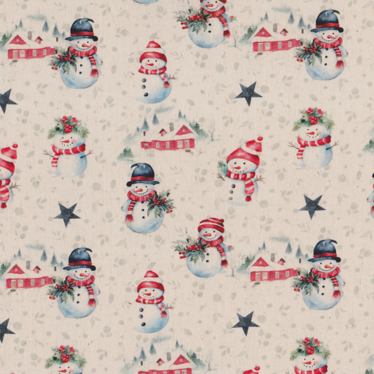 Poplin Bonecos de Neve