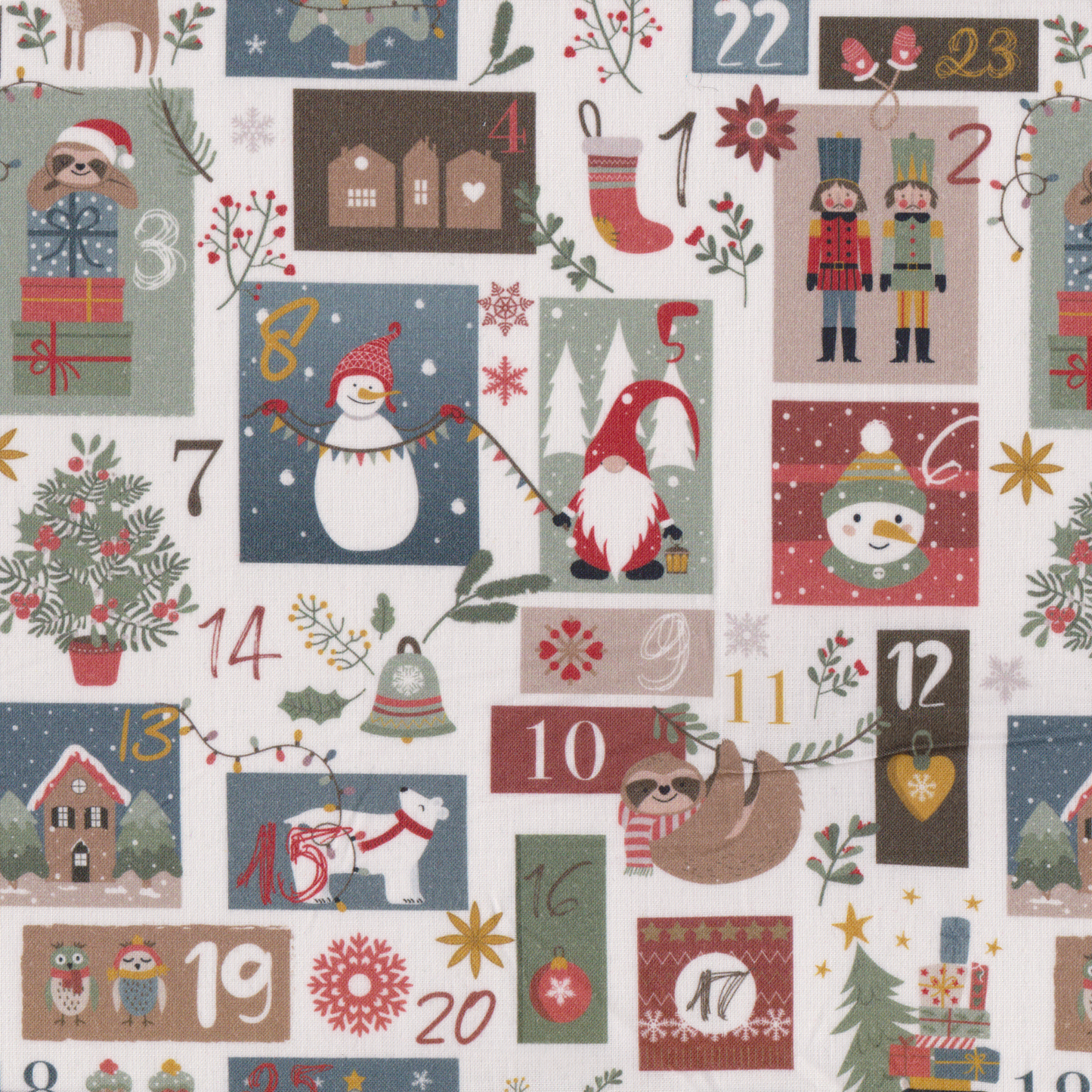 Poplin Calendário Natal