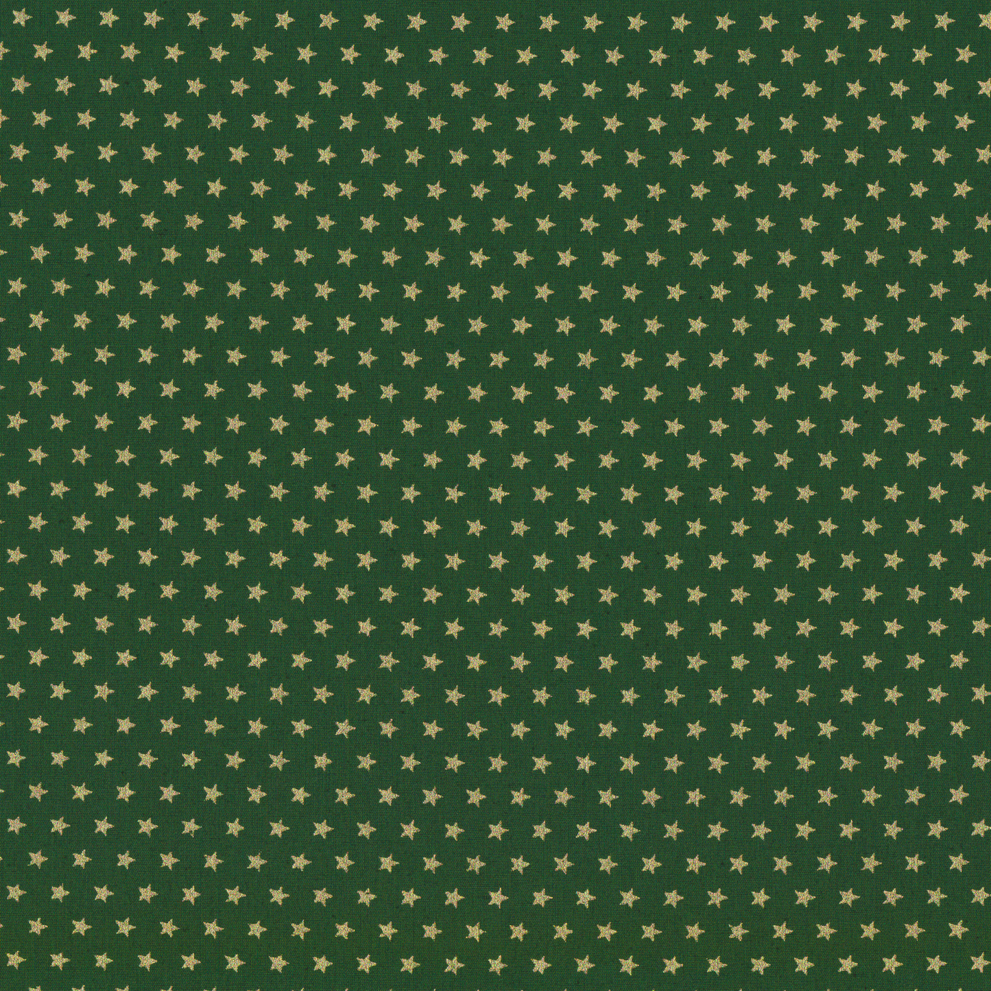 Poplin Verde Estrelas Douradas
