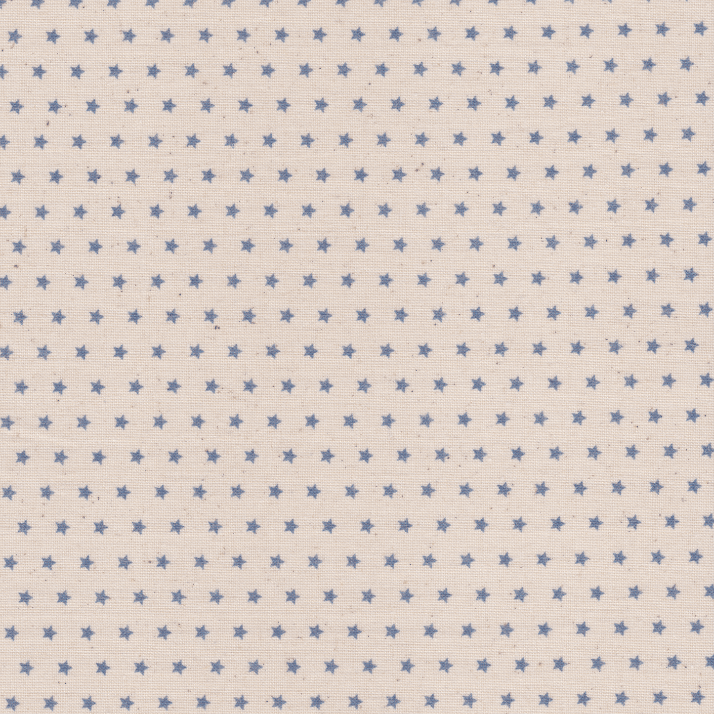 Poplin Cru com Estrelas Azul