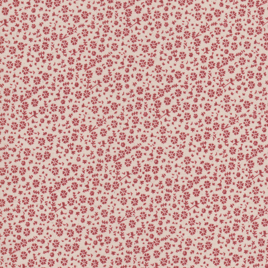 Poplin Cru Flores Rosa