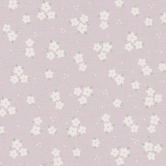 Poplin Lilás Flores