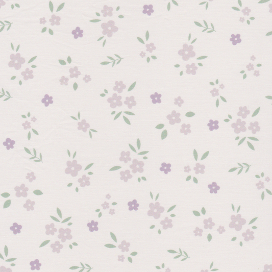 Poplin Flores Lilás