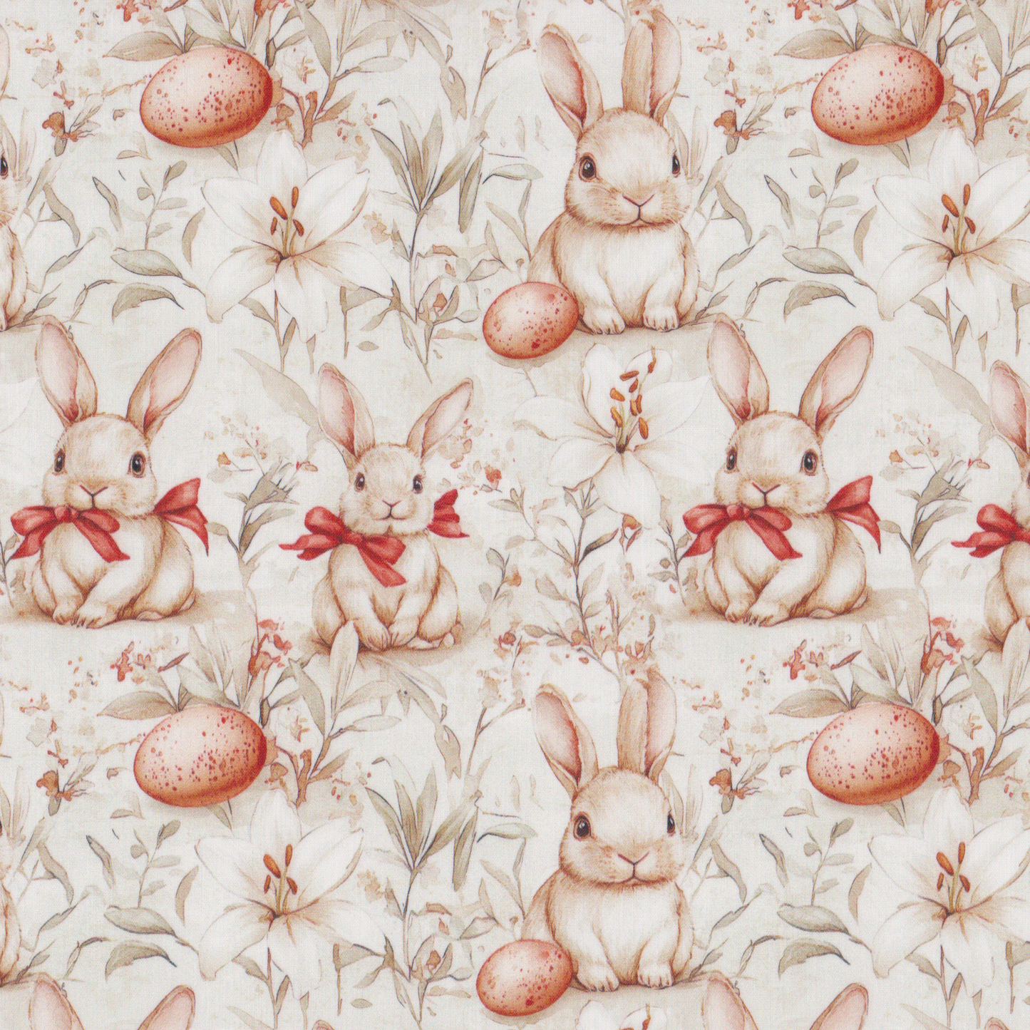 Poplin Coelhos Laço