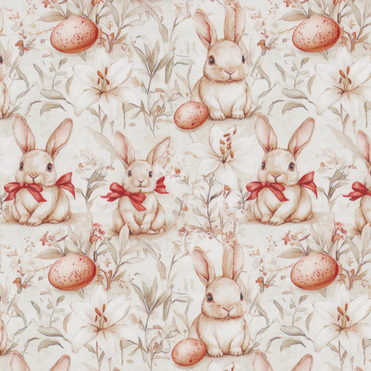 Poplin Coelhos Laço