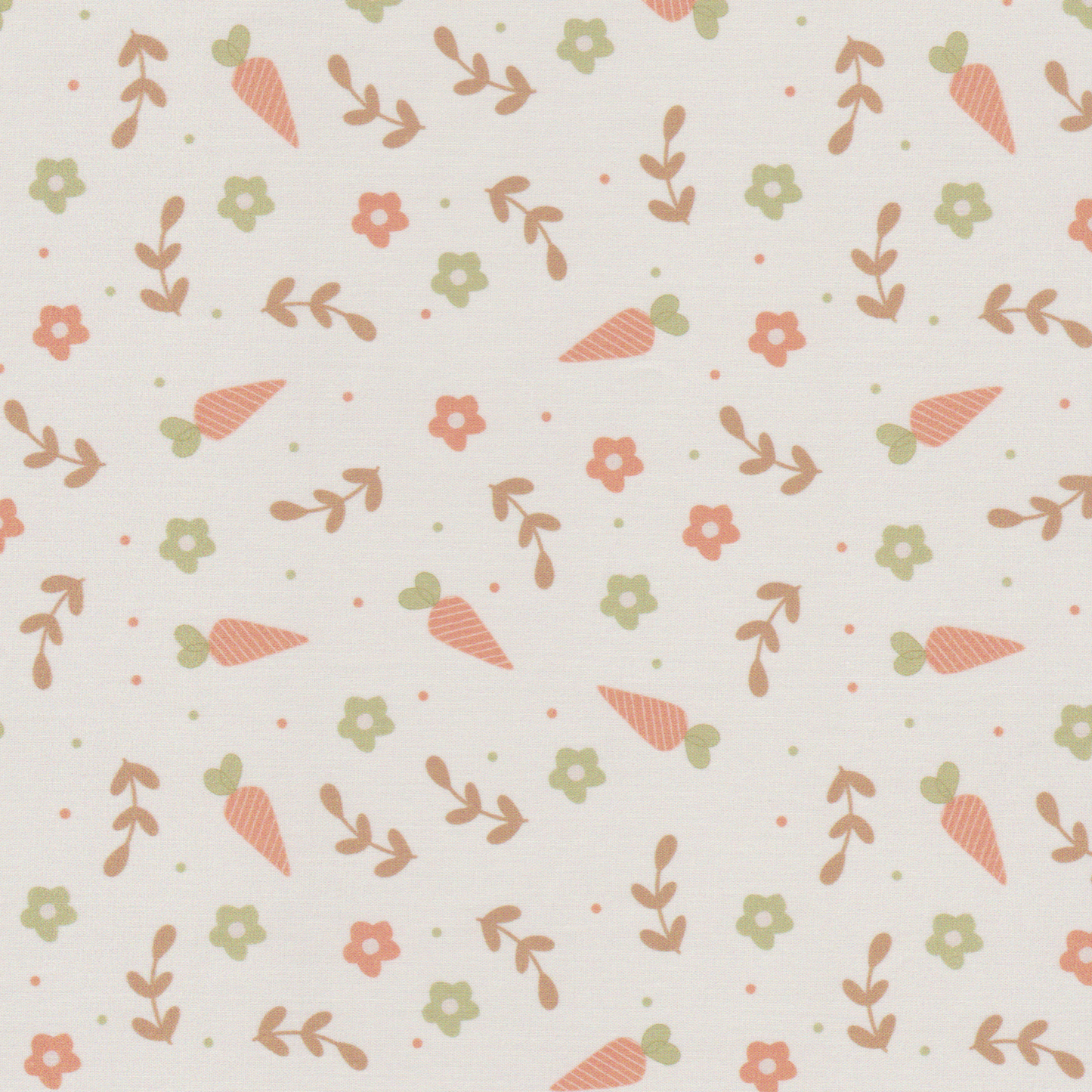 Poplin Cenouras e Flores