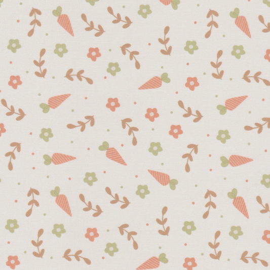 Poplin Cenouras e Flores