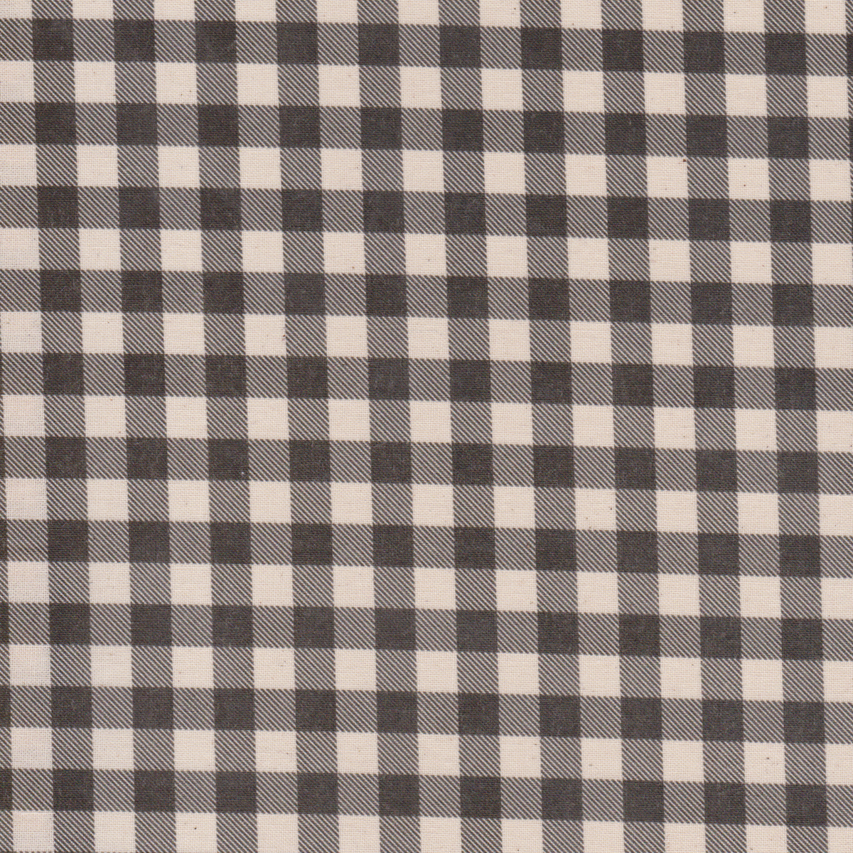 Poplin Xadrez Preto e Cru
