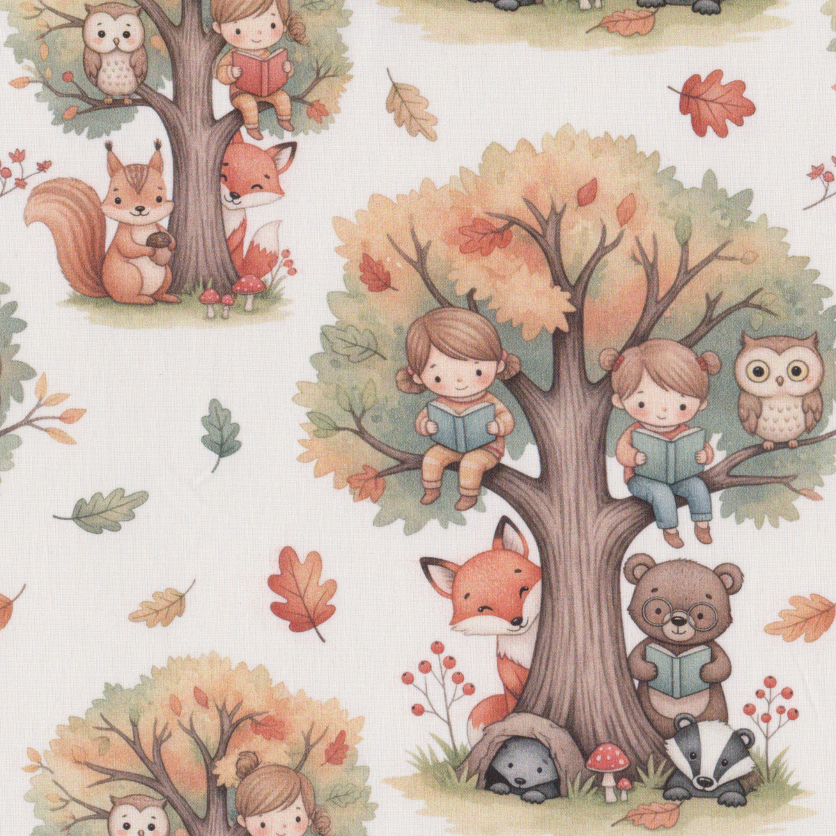 Poplin Meninos na Floresta
