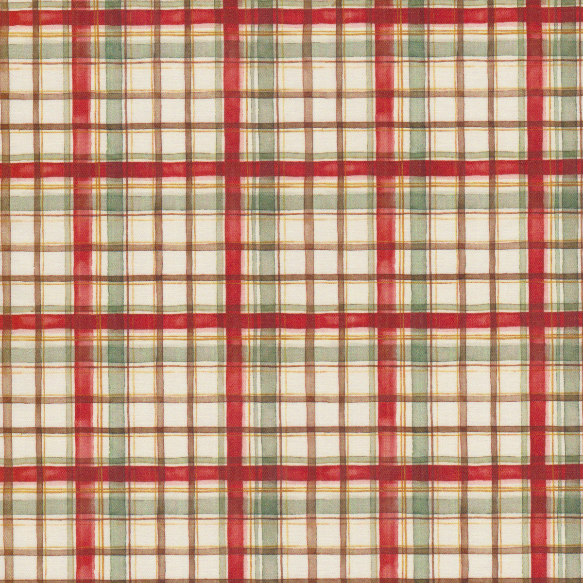 Poplin Xadrez Verde e Vermelho