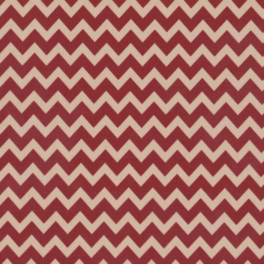 Poplin Zig Zag Bordeaux