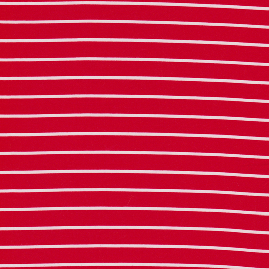 Viscose Vermelha Riscas