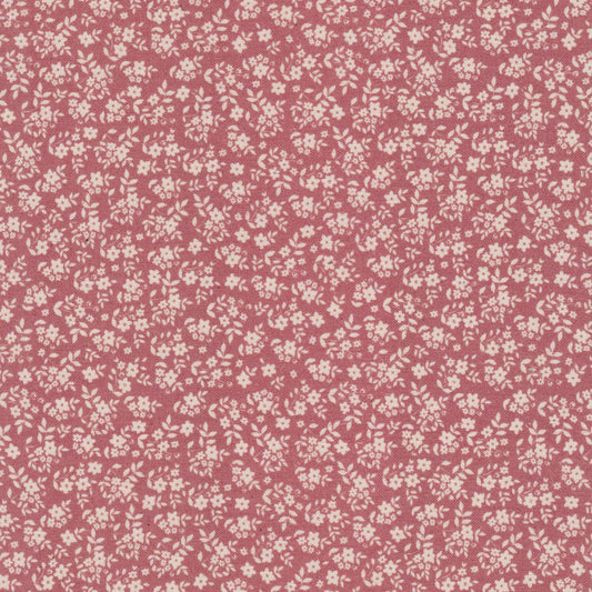 Poplin Rosa Flores Cru
