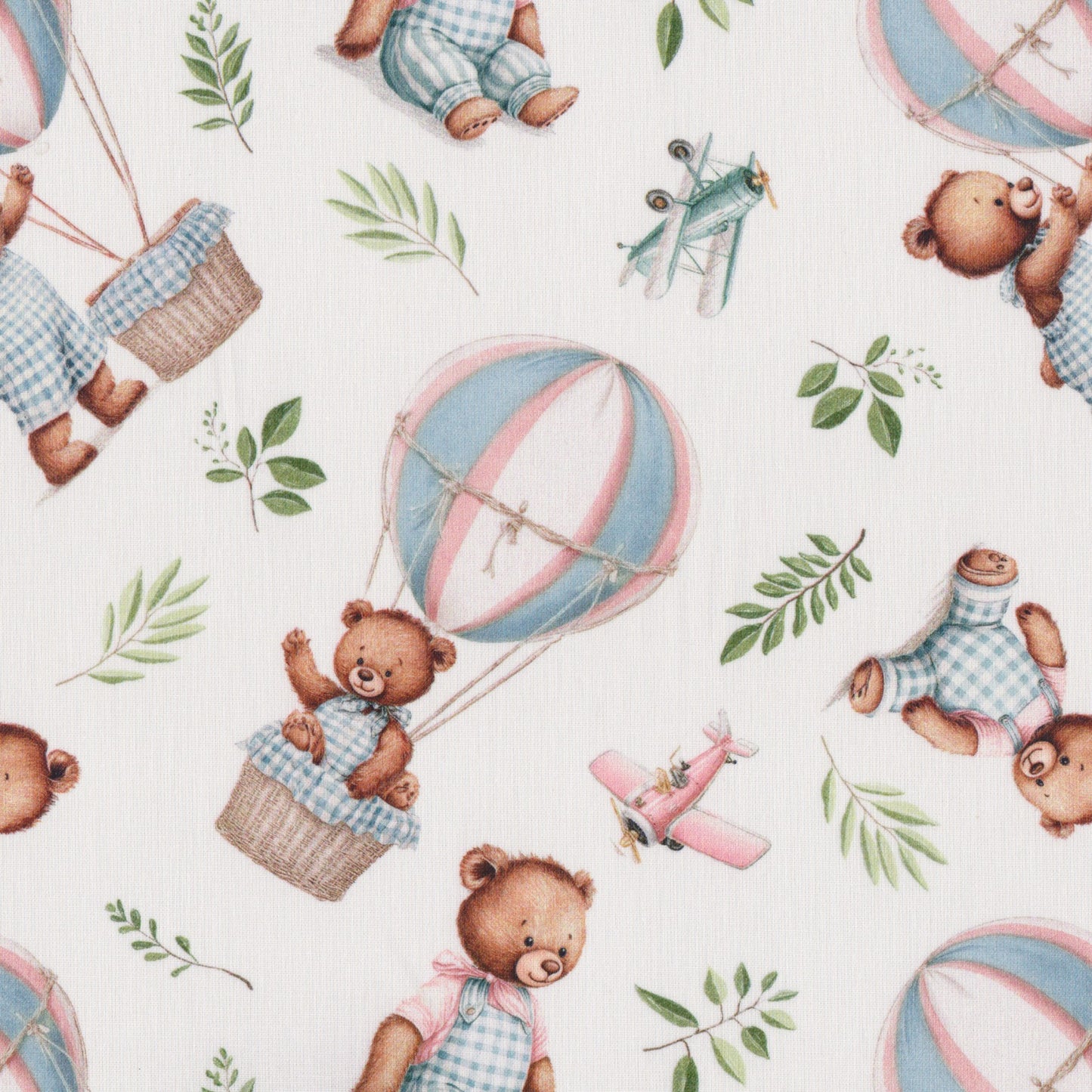 Poplin Ursinhos com Balões