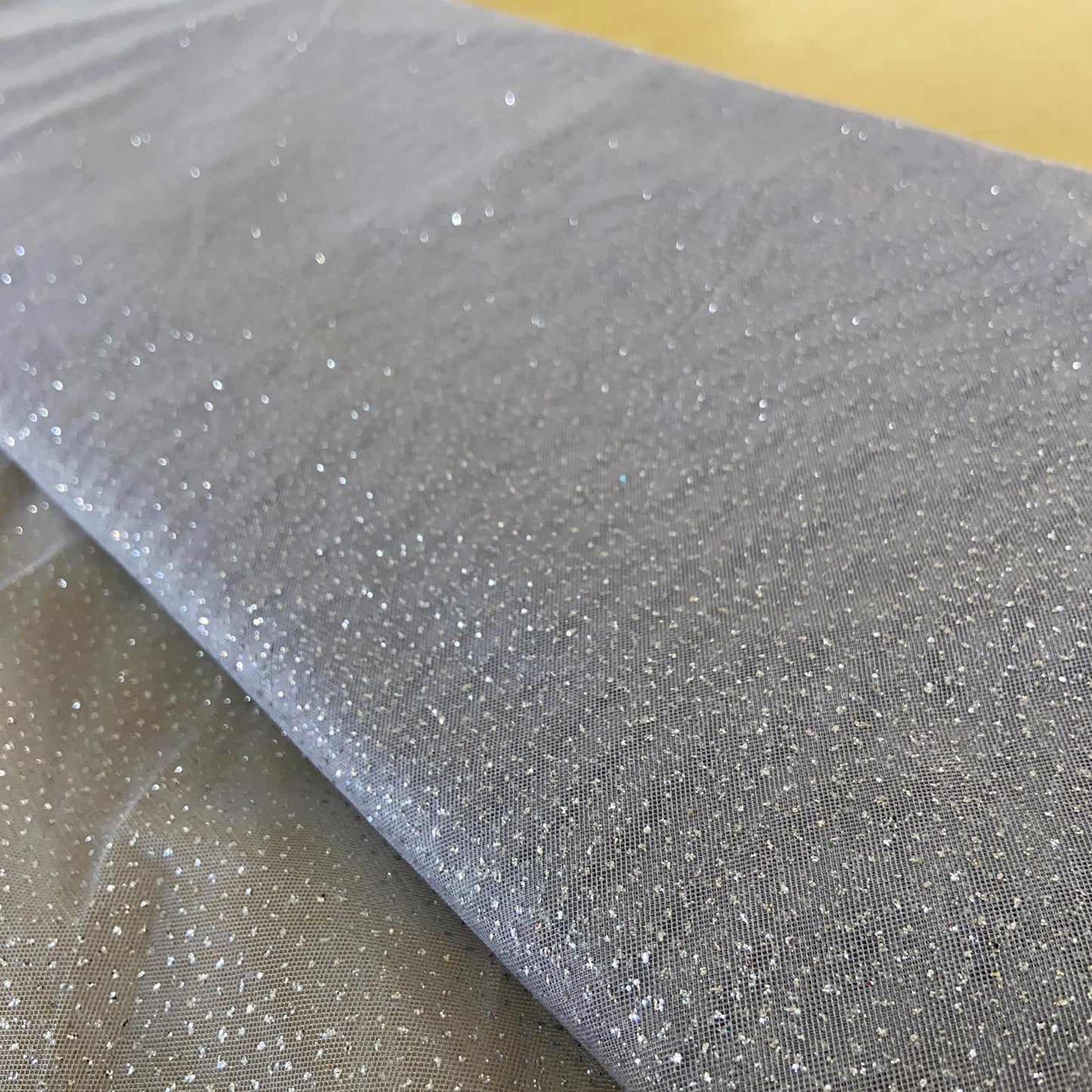 Tule com Glitter Cinza