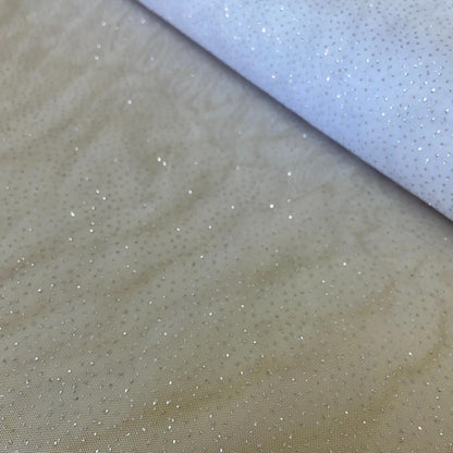 Tule com Glitter Branco