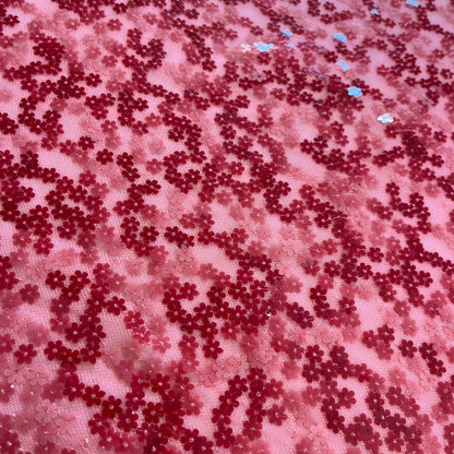 Lantejoulas Coral Flores