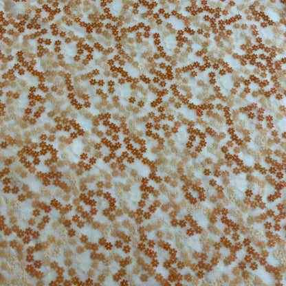 Lantejoulas Laranja Flores
