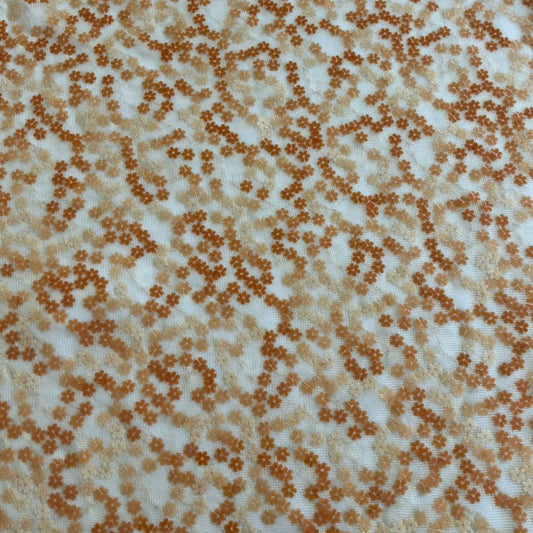 Lantejoulas Laranja Flores