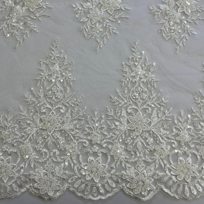 Renda Branca Lantejoulas