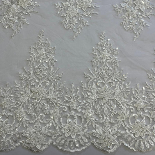 Renda Branca Lantejoulas
