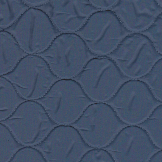 Tecido Acolchoado Azul Ganga