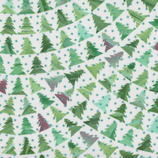 Tecido Anti-Nódoas Árvores Natal