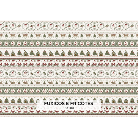 Poplin Barras Natal dos Sonhos