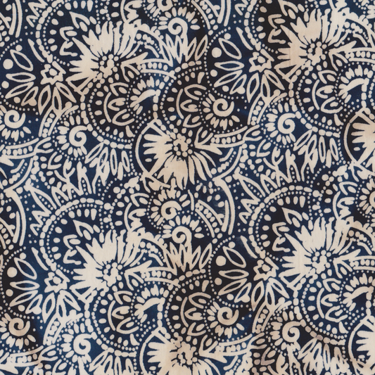 Poplin Batik Marinho