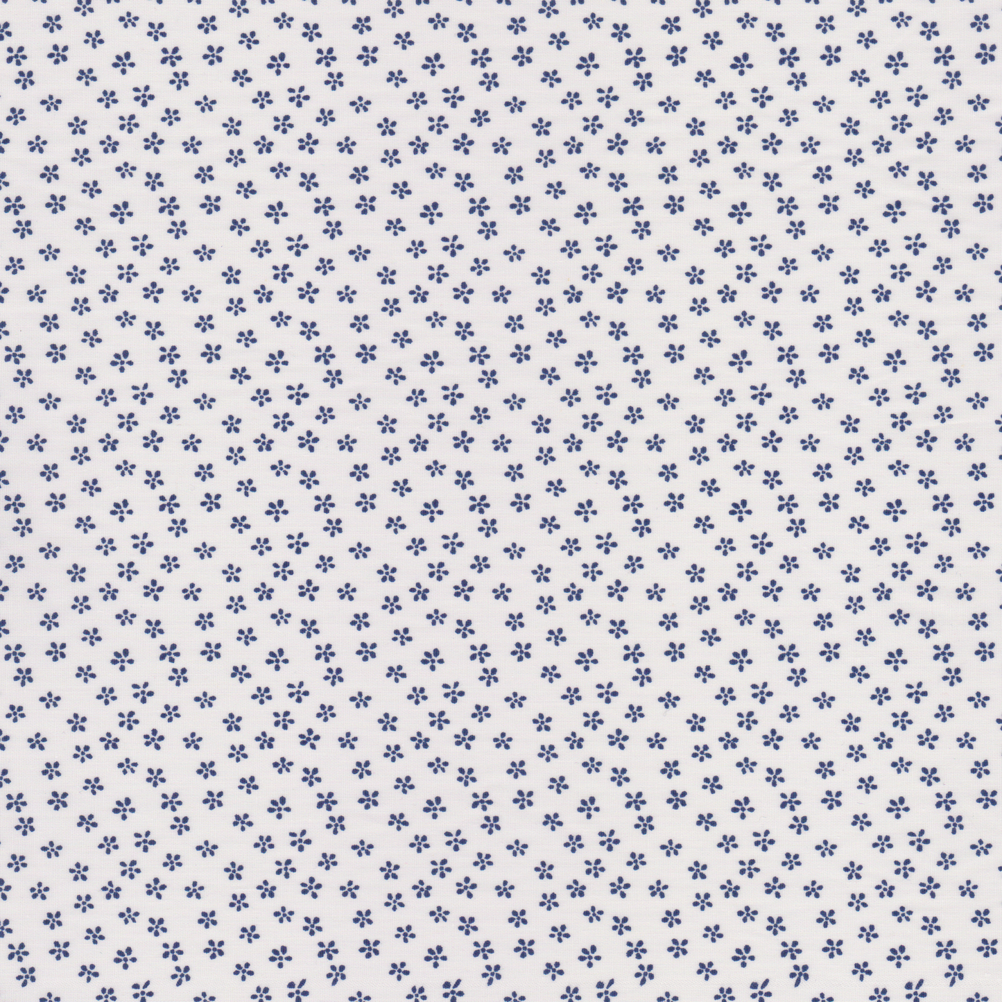 Poplin Flores Pequenas Azul marinho