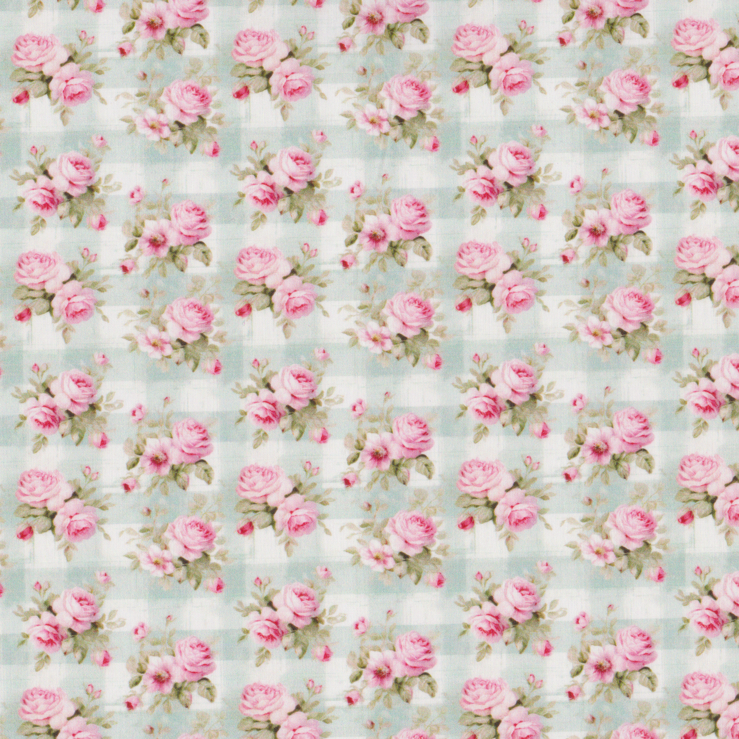 Poplin Xadrez e Rosas