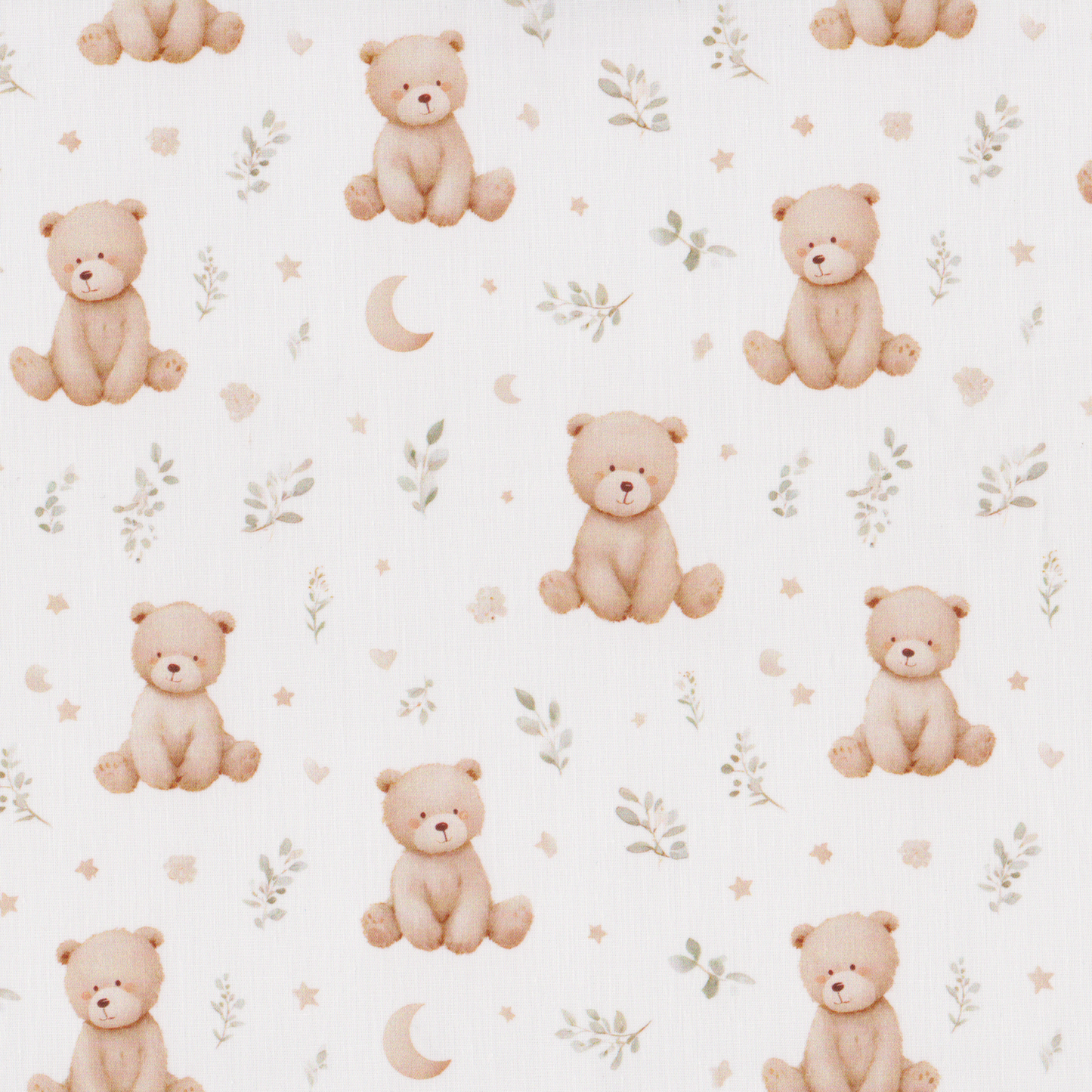 Poplin Ursos e Folhas