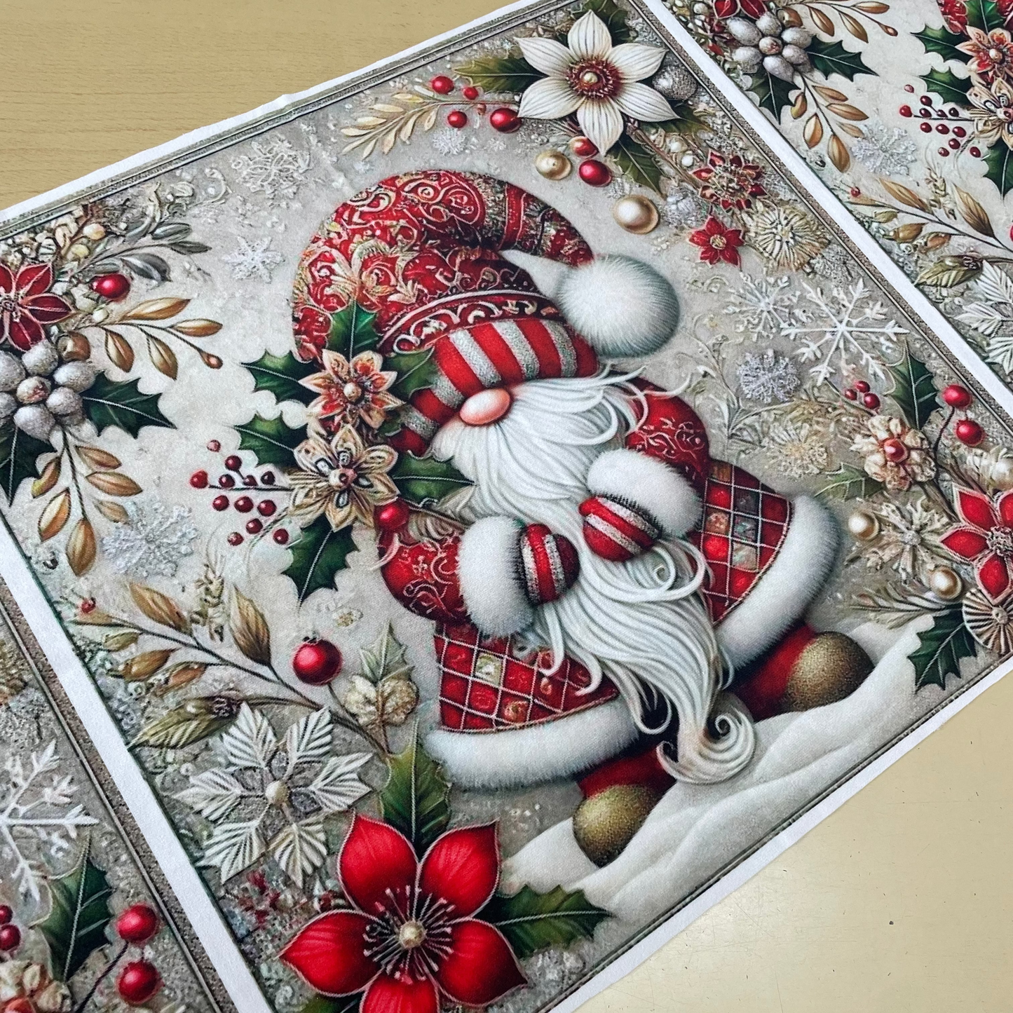 Painel Almofada Veludo Pai Natal